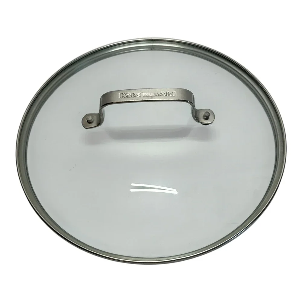KitchenAid 11 Inch Tempered Glass Replacement Lid Stainless Steel‎ Rim Handle